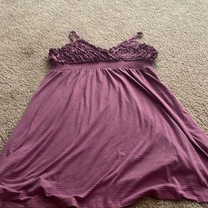 Purple stripped dress